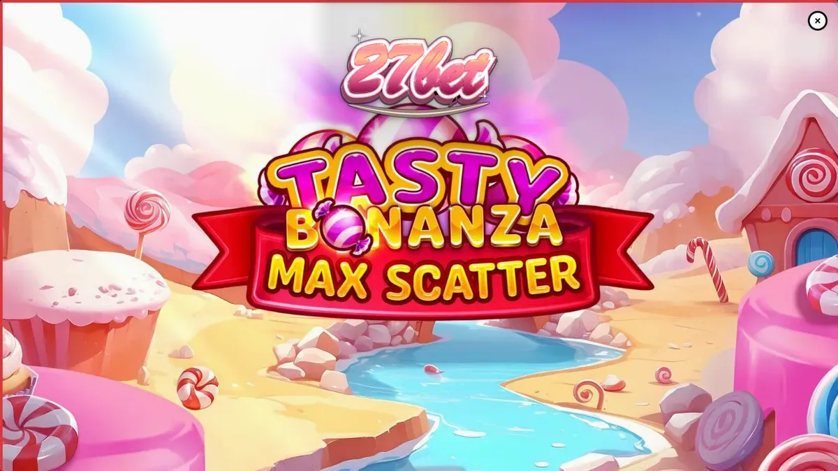Interface do jogo Tasty Bonanza Max Scatter em um smartphone